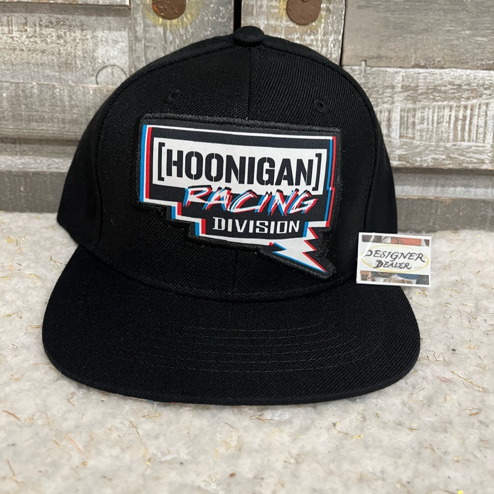 Authentic Hoonigan Racing Adjustable Snap Back Cap Black NWOT
